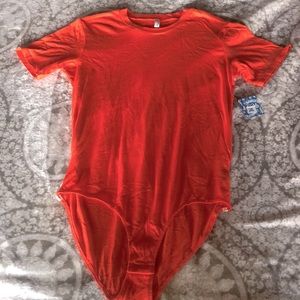 Free people orange bodysuit